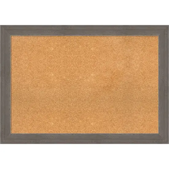 Alta Framed Corkboard, Natural Cork Alta Brown Grey {1}