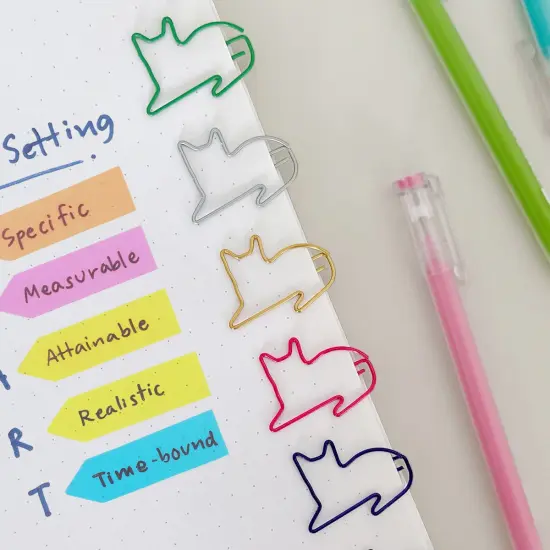 Wrapables Paper Clips Bookmarks for Office Home School (Set of 50) Treble Clef {9}