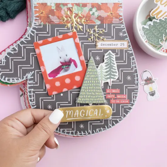 Mittens & Mistletoe Ephemera Die-Cuts 40/Pkg-Icons W/Gold Foil Accents {5}