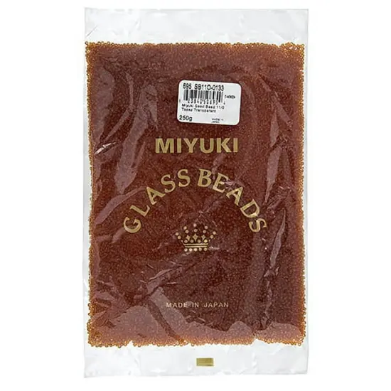 Miyuki 250g Transparent Round Seed Beads, 11/0 Topaz #133 {3}