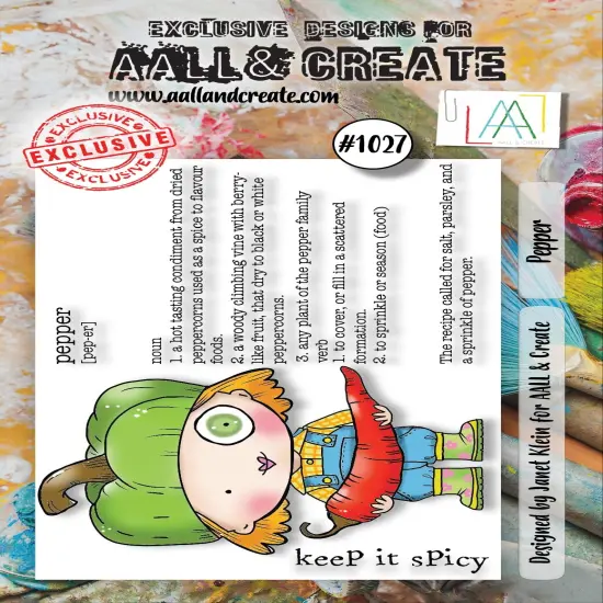 AALL And Create A7 Photopolymer Clear Stamp Set-Pepper {1}