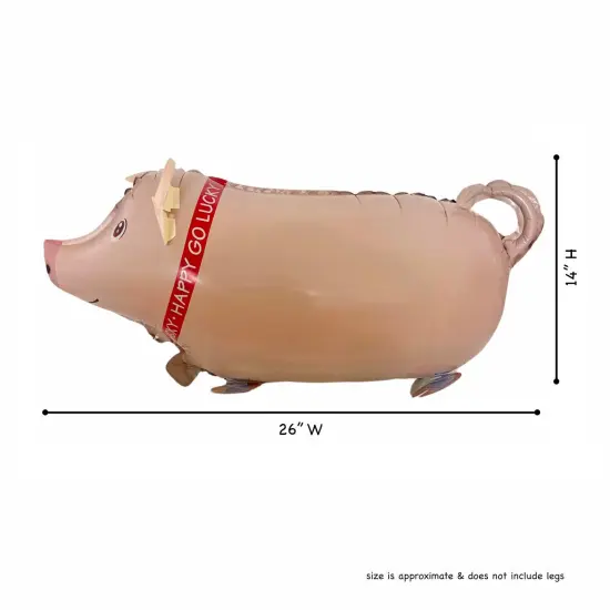 Wrapables Walking Animal Pet Balloon (Set of 3) Pig {2}
