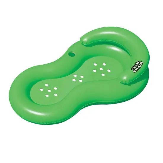 Pool Central Inflatable Cool Chair Swimming Pool Lounger Float - 60.5" - Green {1}