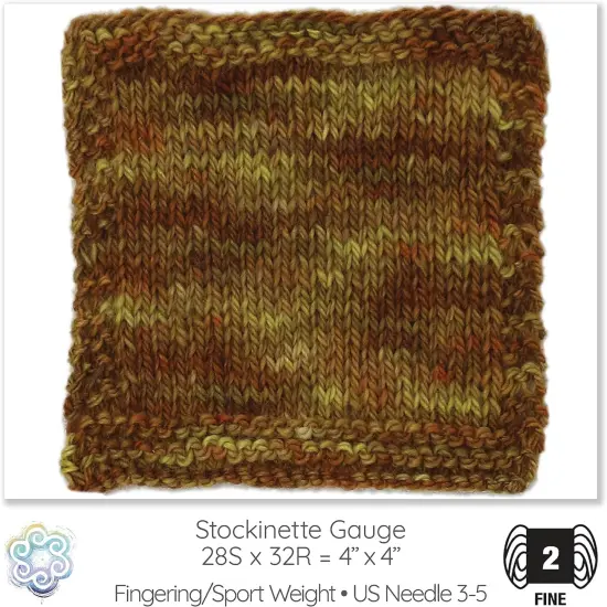 Organic Wool Yarn - Ecolana Certified Organic, Pacific Northwest Hand Dyed, #2 Fingering /Sport Weight, Knit, Crochet, Weave. Tortoise Shell {4}