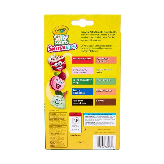 Silly Scents&trade; Smash Ups Slim Washable Scented Markers, 10 Per Pack, 6 Packs {6}