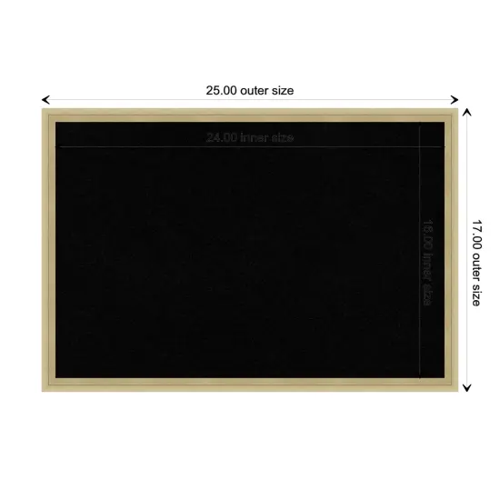 Lucie Wood Framed Corkboard, Black Cork Lucie Champagne {3}