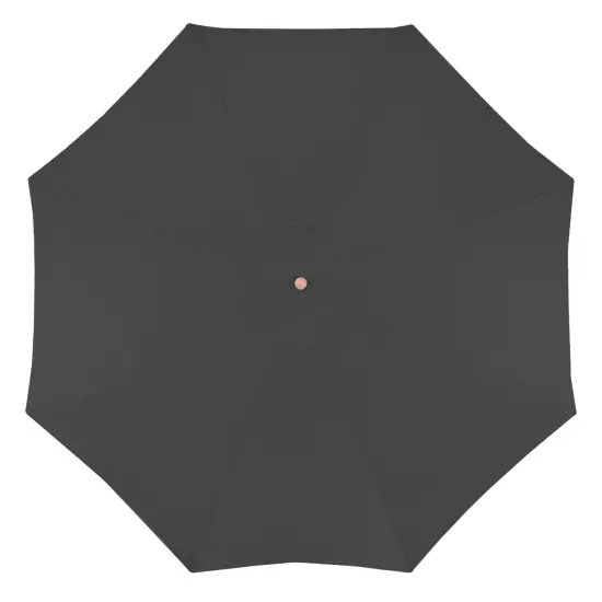 Northlight 8.5ft Outdoor Patio Market Umbrella with Wooden Pole, Gray {5}