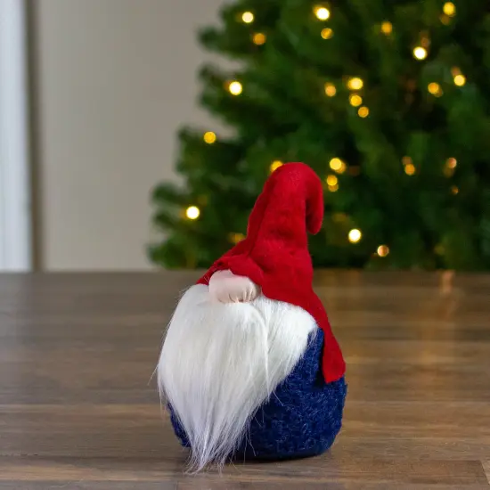 Northlight Portly Gnome with Hat Christmas Figurine - 10" Red {6}