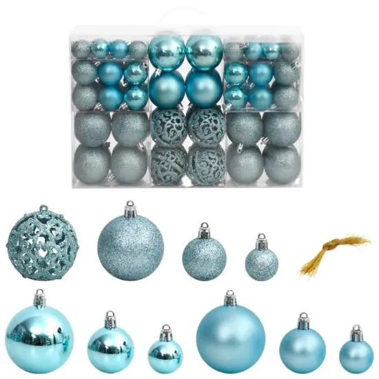 Christmas Baubles 100 pcs1.2" / 1.6" / 2.4" Turquoise {1}