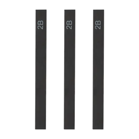 SoHo Urban Artist Compressed Graphite Sticks 2B, Pack of 3 - Premium Graphite Sticks for Drawing - Versatile & Smooth Gliding Artist Graphite - Ideal for Professionals, Students, and Artists {3}