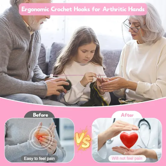 6 Sizes Tunisian Crochet Hooks Set-Long Afghan Tunisian Crochet Hooks-Beginners Crochet Hook Set Aluminum Crochet Needles for Crocheting Knitting Crochet Supplies (Stitches Won't Slip Off) {5}