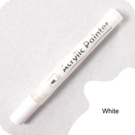 Assorted Acrylic Paint Marker Set 6pcs White {2}