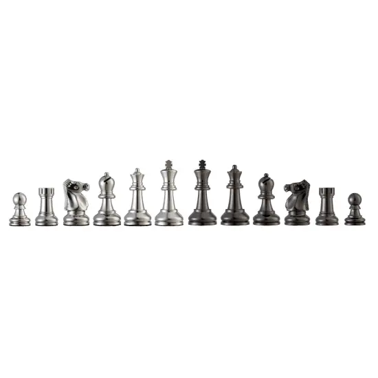 Bobby Fischer Metal Ultimate Chess Pieces, 3.75 in. king {4}