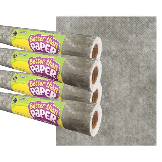 Concrete Better Than Paper Bulletin Board Roll, 4' x 12', Pack of 4 {1}