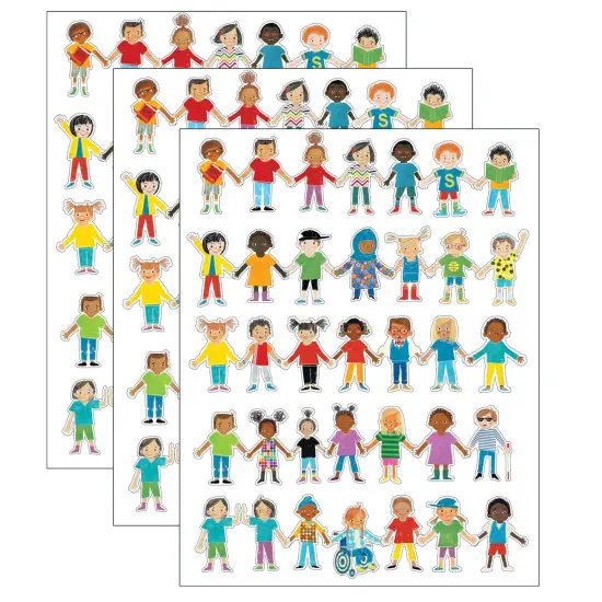 All Are Welcome Kids Cut-Outs, 36 Per Pack, 3 Packs {1}