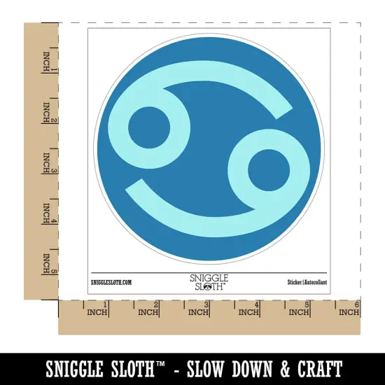 Cancer Horoscope Astrological Zodiac Sign Waterproof Vinyl Phone Tablet Laptop Water Bottle Sticker Set - 5 Pack {1}
