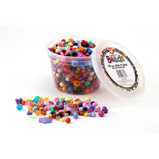 Bucket O' Beads, 10 oz. Multi Mix Per Pack, 3 Packs {2}