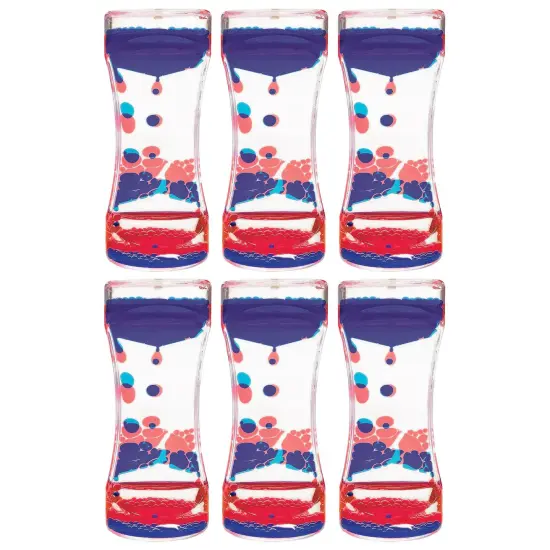 Red & Blue Liquid Motion Bubbler, Pack of 6 {1}