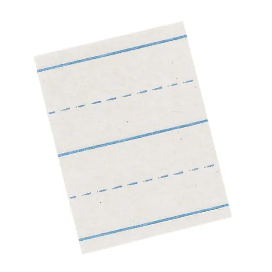 Newsprint Handwriting Paper, Picture Story, 7/8" x 7/16" Ruled Long, 18" x 12", 500 Sheets {1}