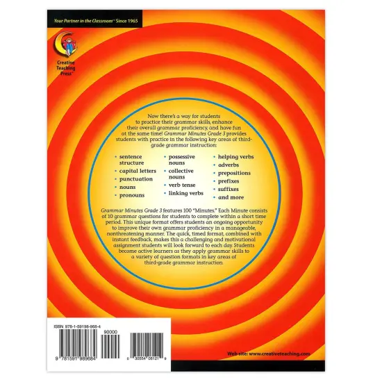 Grammar Minutes Workbook, Grade 3 {3}