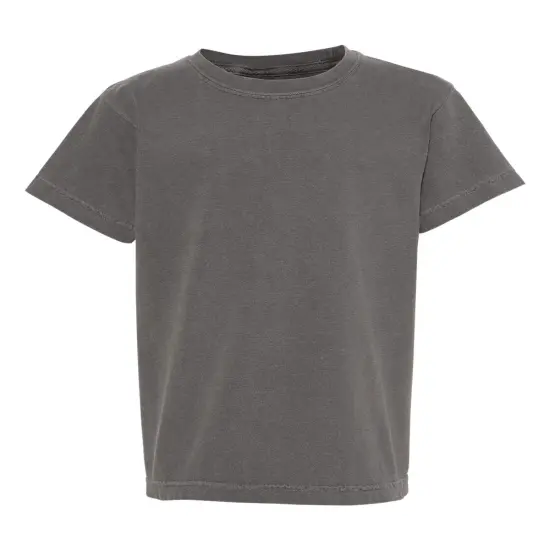 Comfort Colors&reg; Garment Dyed Youth Heavyweight Crewneck Short Sleeve T-Shirt Pepper {2}