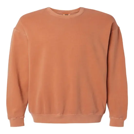 Comfort Colors&reg; Garment Dyed Lightweight Fleece Crewneck Sweatshirt Yam {1}