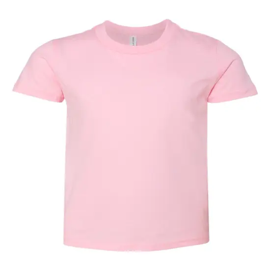 BELLA + CANVAS&reg; Youth Jersey Crewneck Short Sleeve Tee - 3001Y Pink {1}