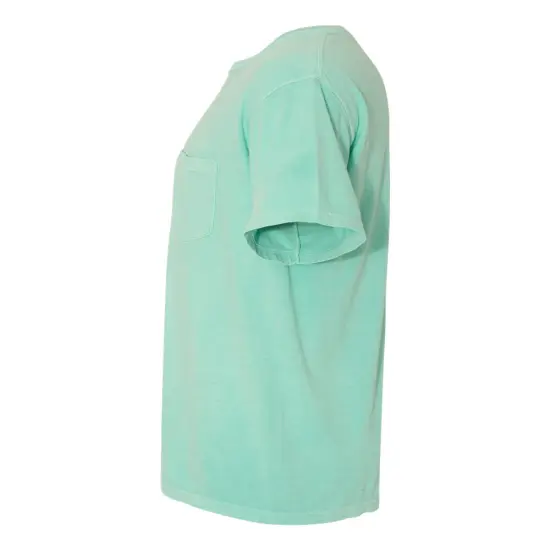 Comfort Colors&reg; Garment-Dyed Heavyweight Pocket Crewneck Short Sleeve T-Shirt Chambray {6}