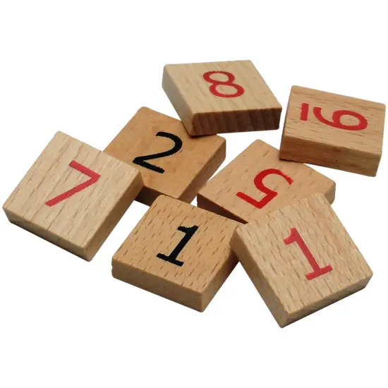 WE Games Replacement Wooden Sudoku Number Tiles - Extra Set of Pieces {1}