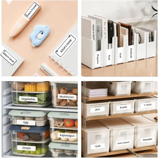 vretti&reg; HP3 Portable Thermal Mini Label Printer Machine Maker with Tape {5}