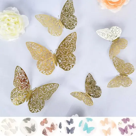 12 pcs 3D Wall Decals Blush {2}