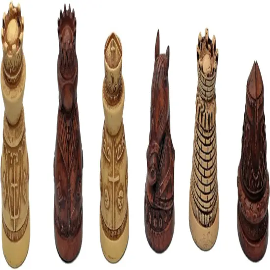 WE Games Medieval Chess & Checkers Game Set - Wood Board with Storage Drawers 15 in. {6}