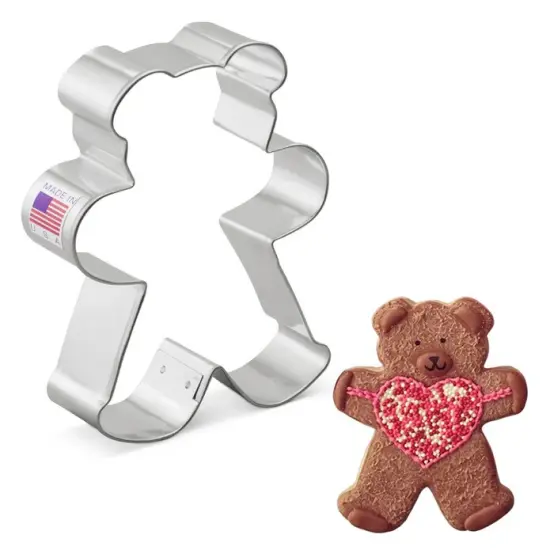 Ann Clark Full Tall Teddy Bear Cookie Cutter, 4.25" {1}