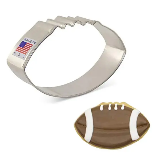 Ann Clark Football with laces Cookie Cutter 3 1/2" {1}