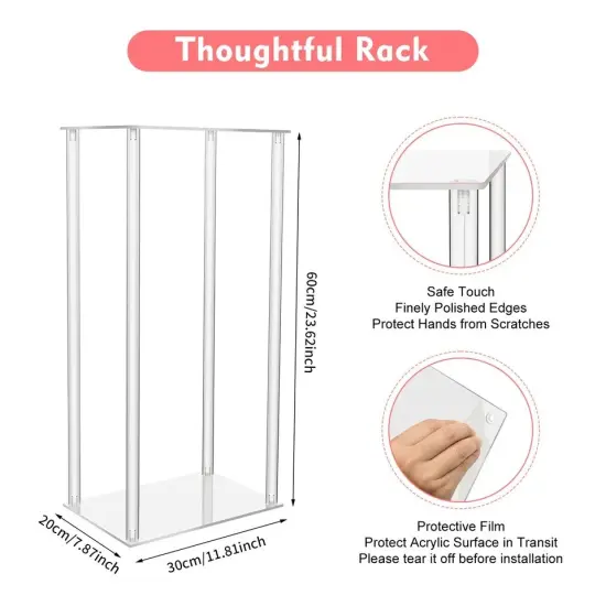 10Pcs Tall Acrylic Flower Stand Wedding Centerpiece Vase {3}