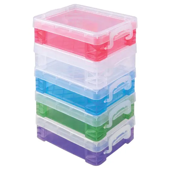 Storage Studios Super Stacker Crayon/Chalk Box-1.6"X3.5"X4.8" Assorted Colors {3}