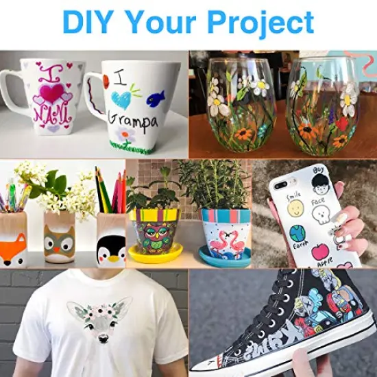 36 Pack Acrylic Paint Marker Pens for Rock Painting, Wood, Canvas, Ceramic, Glass, Fabric, Metal, Paper, Scrapbooking, Pumpkin Painting, Arts Crafts Supplies for Adults Kids(Fine Tip & Medium Tip) {4}