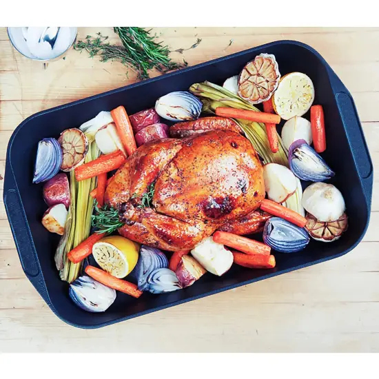 All American Roast Bake Pan Griddle, Durable Nonstick Cast Aluminum {4}