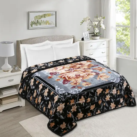 Nestl Extra Heavy Blanket Black & Gray {1}