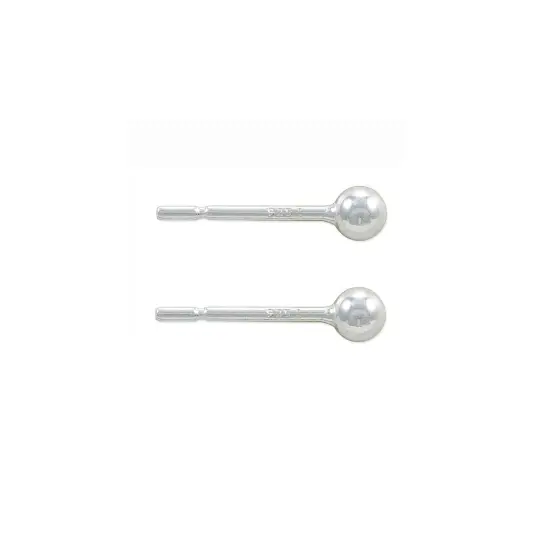 JewelrySupply Sterling Silver 3mm Ball Post Earrings (1 Pair of Sterling Silver Earrings) {1}