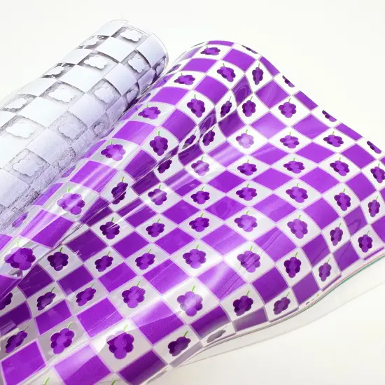 Grape Check Clear TPU Vinyl {1}