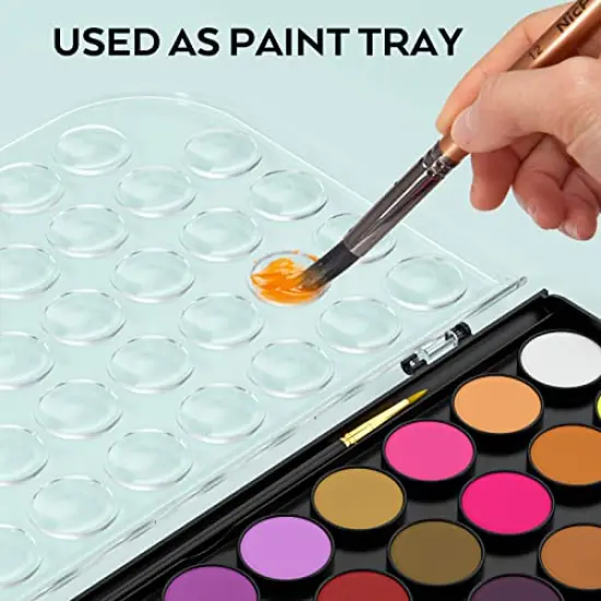 Watercolor Paint Set, 48 Water Colors Kit with 8 Squirrel Brushes, Palette, Watercolor Pen, 25 Art Pad Paper, 2 Art Sponges, Non-toxic Painting Supplies for Kids, Adults, Beginners, Artists {6}