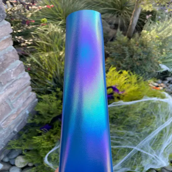 Blue Holographic Shimmer Vinyl {3}