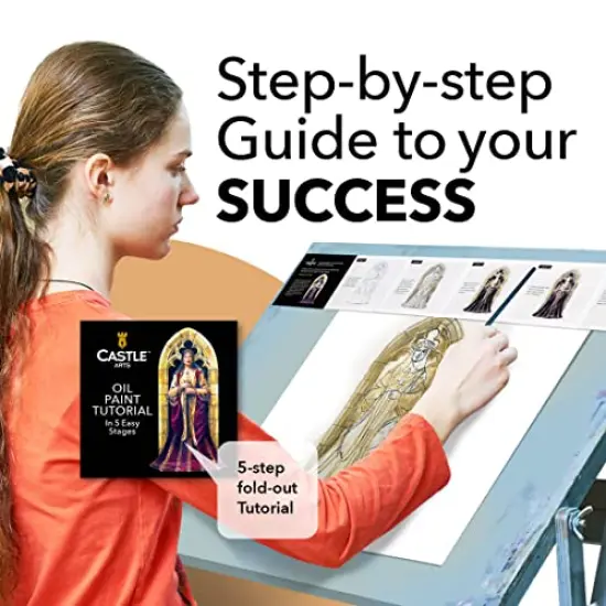 24 x 12ml Oil Paint Set | Great Value Set for Adult Artists, Beginners and Advanced | Vibrant Variety of Smooth-to-use Colors | In Impressive Presentation Box With Tutorial {3}