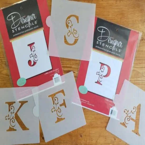 3.5-Inch Ornate Monogram Cake Stencil | C1082 by Designer Stencils | Stencils for Royal Icing, Airbrush, Dusting Powder | {2}