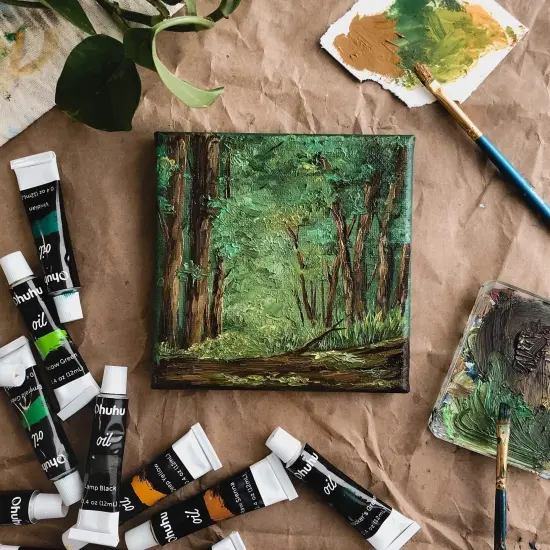 Ohuhu Oil Paint Set, 24 Oil-Based Colors, 12ml/0.42oz x 24 Tubes Non-Toxic Oil Painting Set Supplies for Canvas Painting Artist Kids Beginners Adults Classroom Great Art Supplies Gifts Ideal {5}