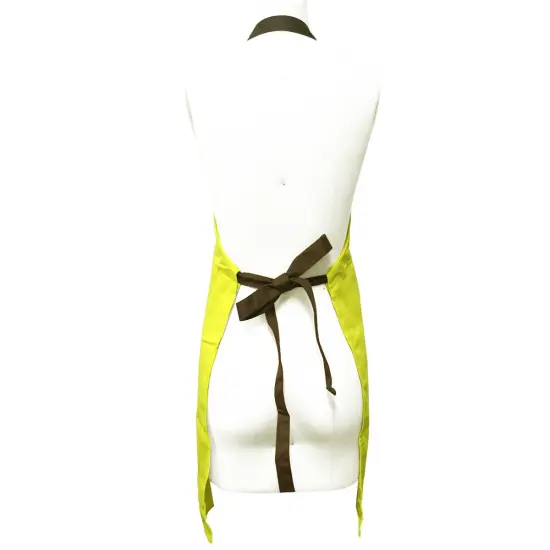Wrapables Butterfly Girl Adjustable Work Apron, Yellow {3}