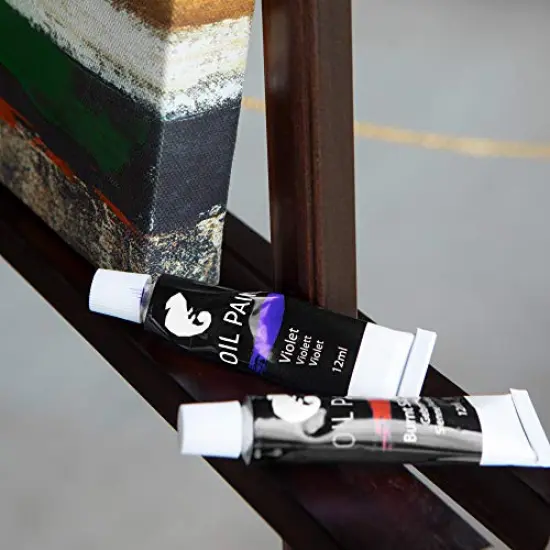 48 Pack Oil Paint Set 12mL (0.4Oz) Tubes of Oil Paints for Canvas Painting {3}