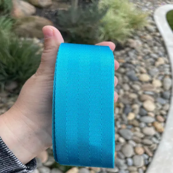 Turquoise 1.5&rdquo; Seatbelt Webbing {1}