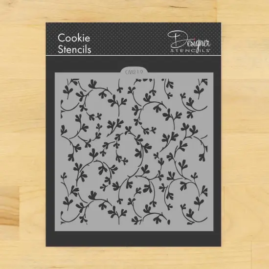 Garden Vine Cookie and Craft Stencil | CM219 by Designer Stencils | Stencils for Royal Icing, Airbrush, Dusting Powder | {1}